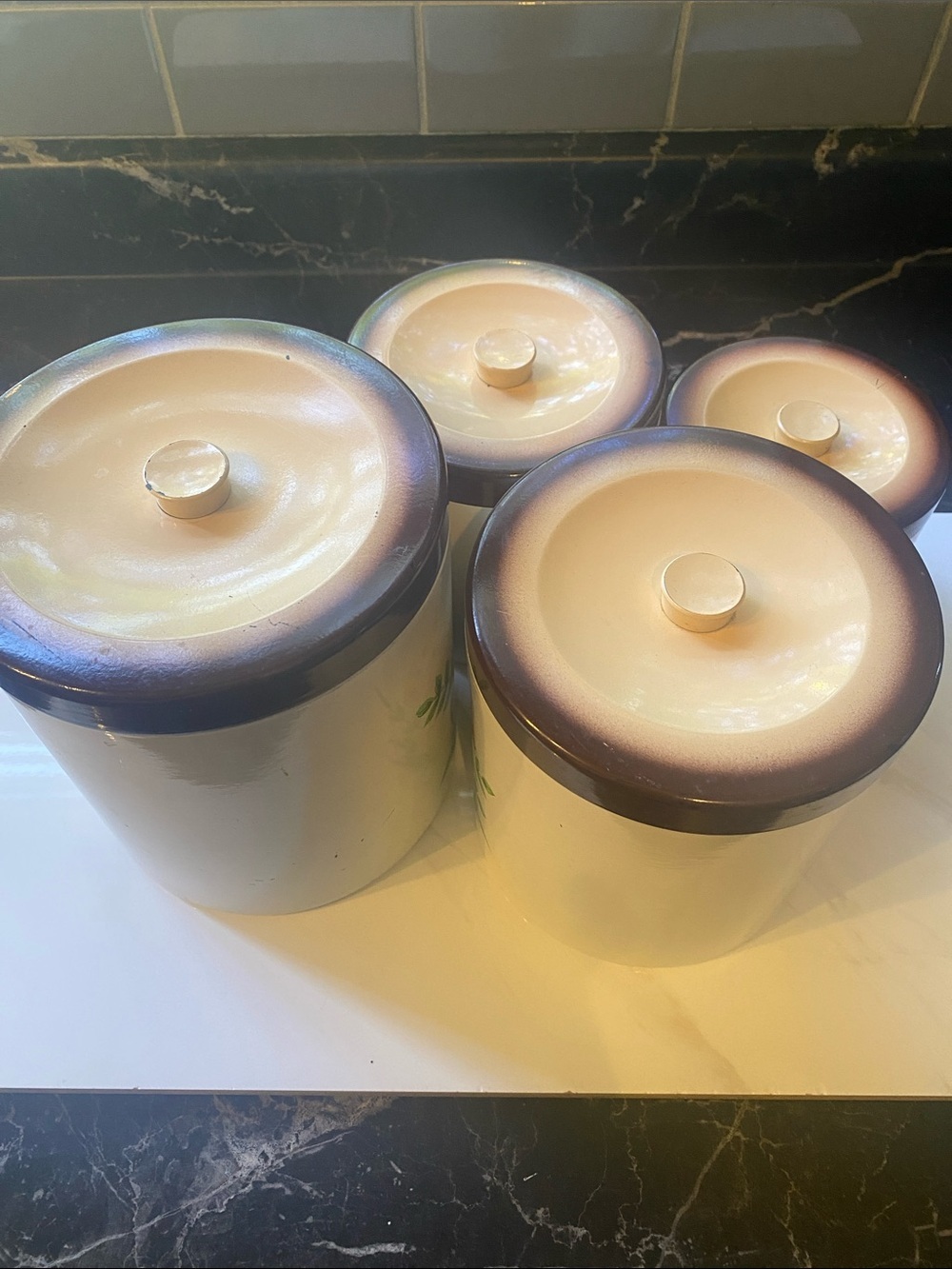 Vintage 1979 Merry Mushroom 4 Piece
Canister Set Sears Roebuck & Co. - Picture 10 of 16
